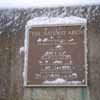 Gateway Arch Dedication placard